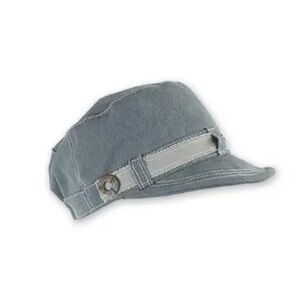 Vikki Slate Canvas Military Cap